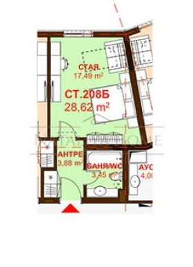 In vendita  Studio Burgas , Sarafovo , 34 mq | 74173347 - Immagine [2]