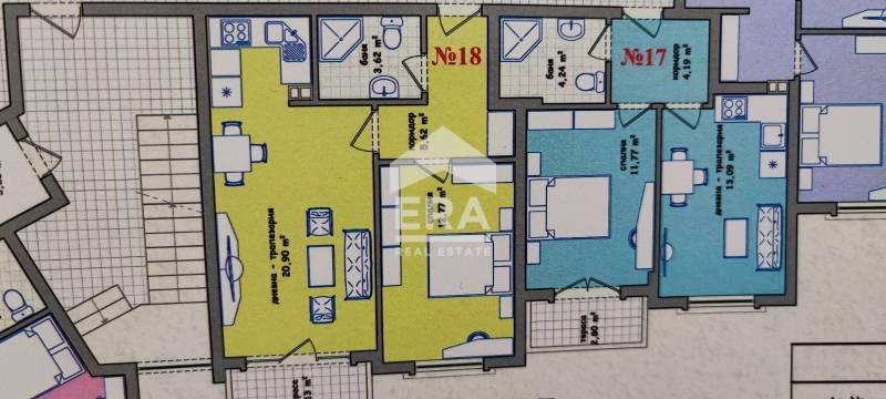 Myytävänä  1 makuuhuone Haskovo , Tsentar , 64 neliömetriä | 85873767