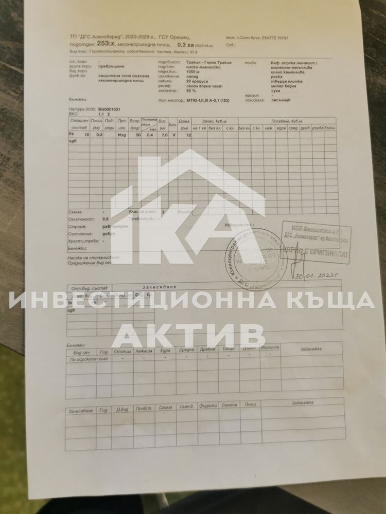 Продава ЗЕМЕДЕЛСКА ЗЕМЯ, гр. Асеновград, област Пловдив, снимка 5 - Земеделска земя - 55351381