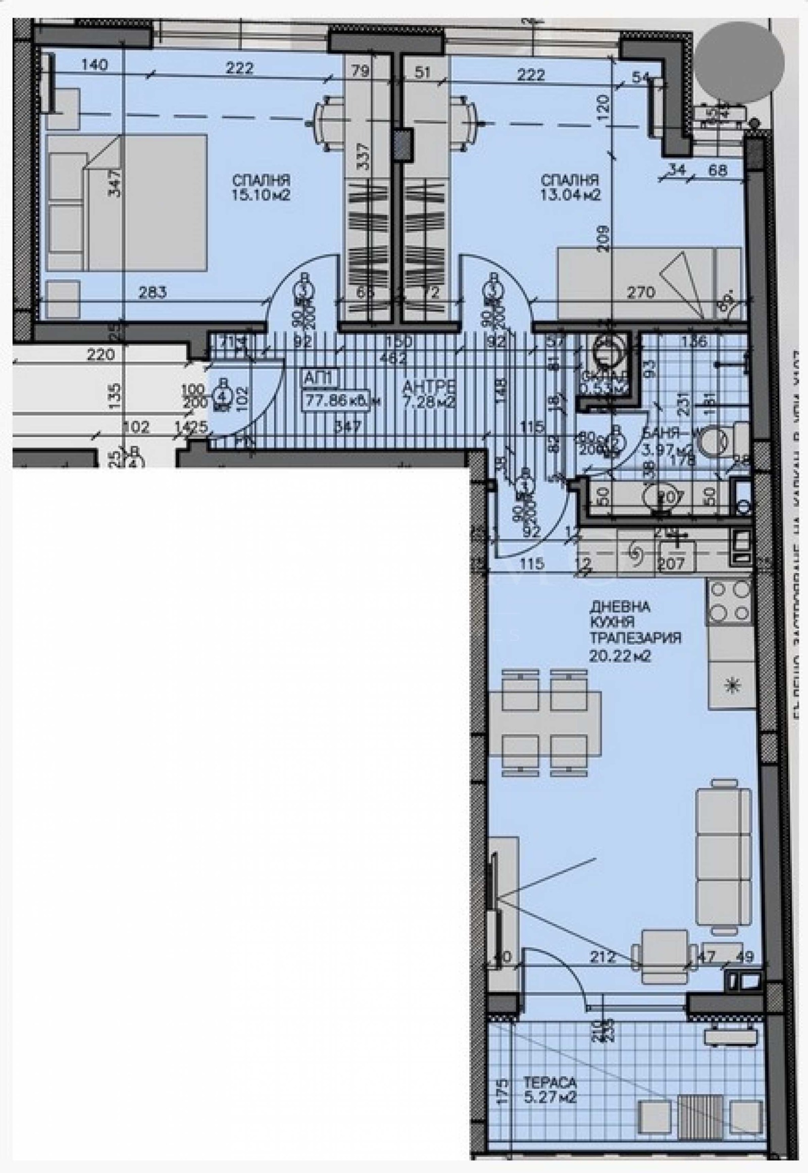 Продава 3-СТАЕН, гр. Бургас, Зорница, снимка 8 - Апартаменти - 54269494