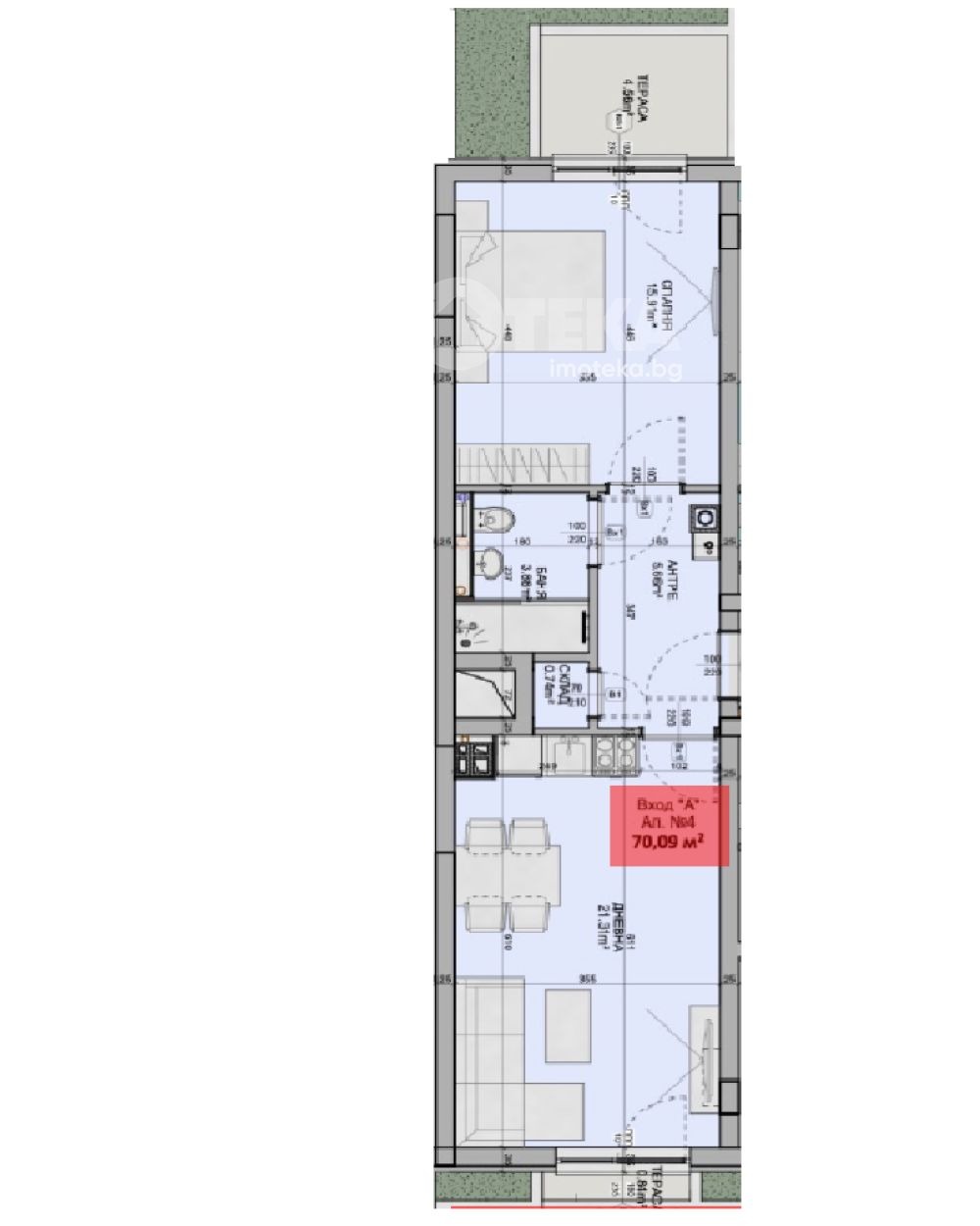 Продава 2-СТАЕН, гр. София, Манастирски ливади, снимка 4 - Апартаменти - 54552776