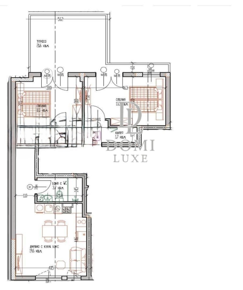 На продаж  2 спальні Варна , Лятно кино Тракия , 112 кв.м | 67712780 - зображення [7]