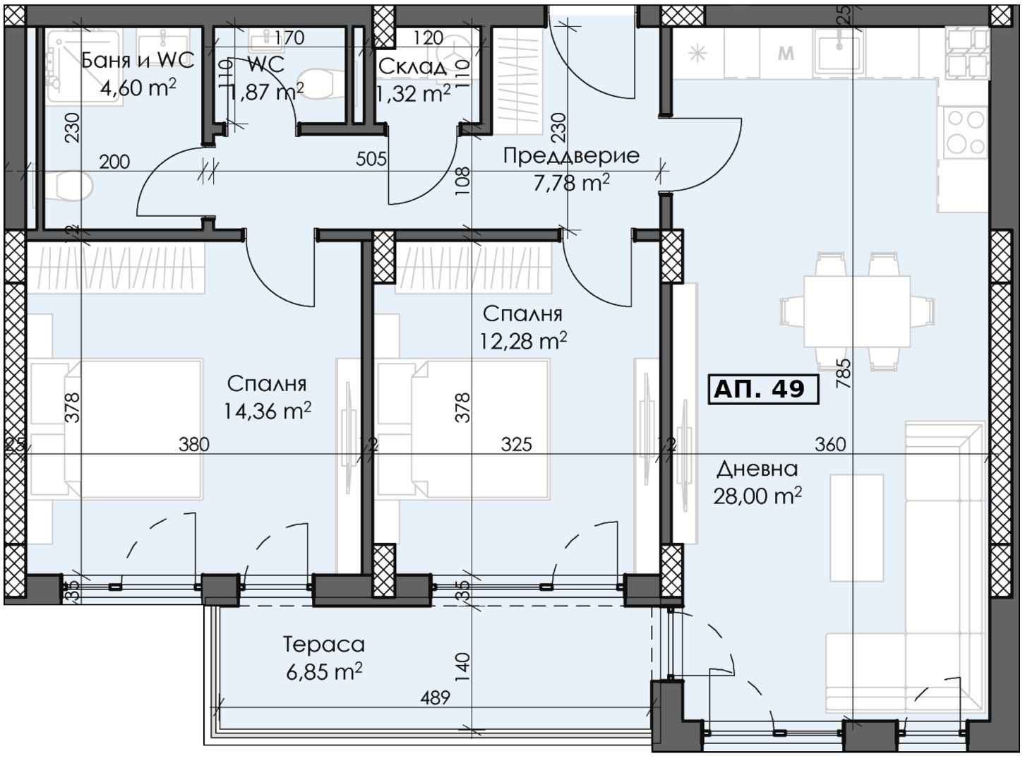 Продава 3-СТАЕН, гр. Пловдив, Тракия, снимка 2 - Апартаменти - 48307381
