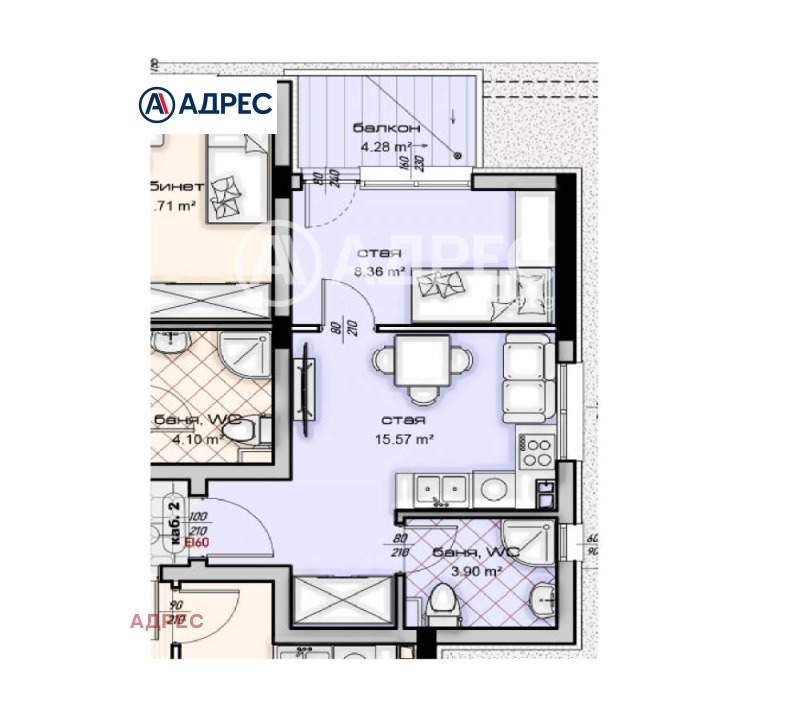 Продава 2-СТАЕН, гр. Варна, Владислав Варненчик 1, снимка 4 - Aпартаменти - 48211523