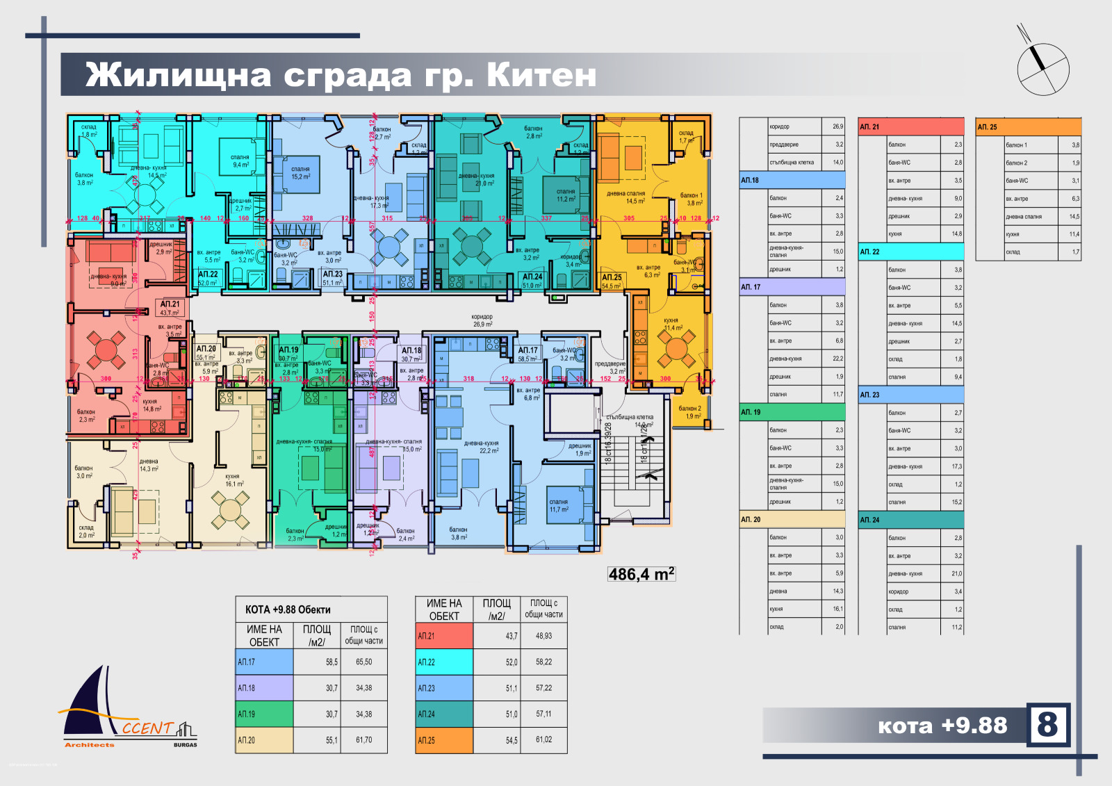 Продава 2-СТАЕН, гр. Китен, област Бургас, снимка 8 - Апартаменти - 55880538