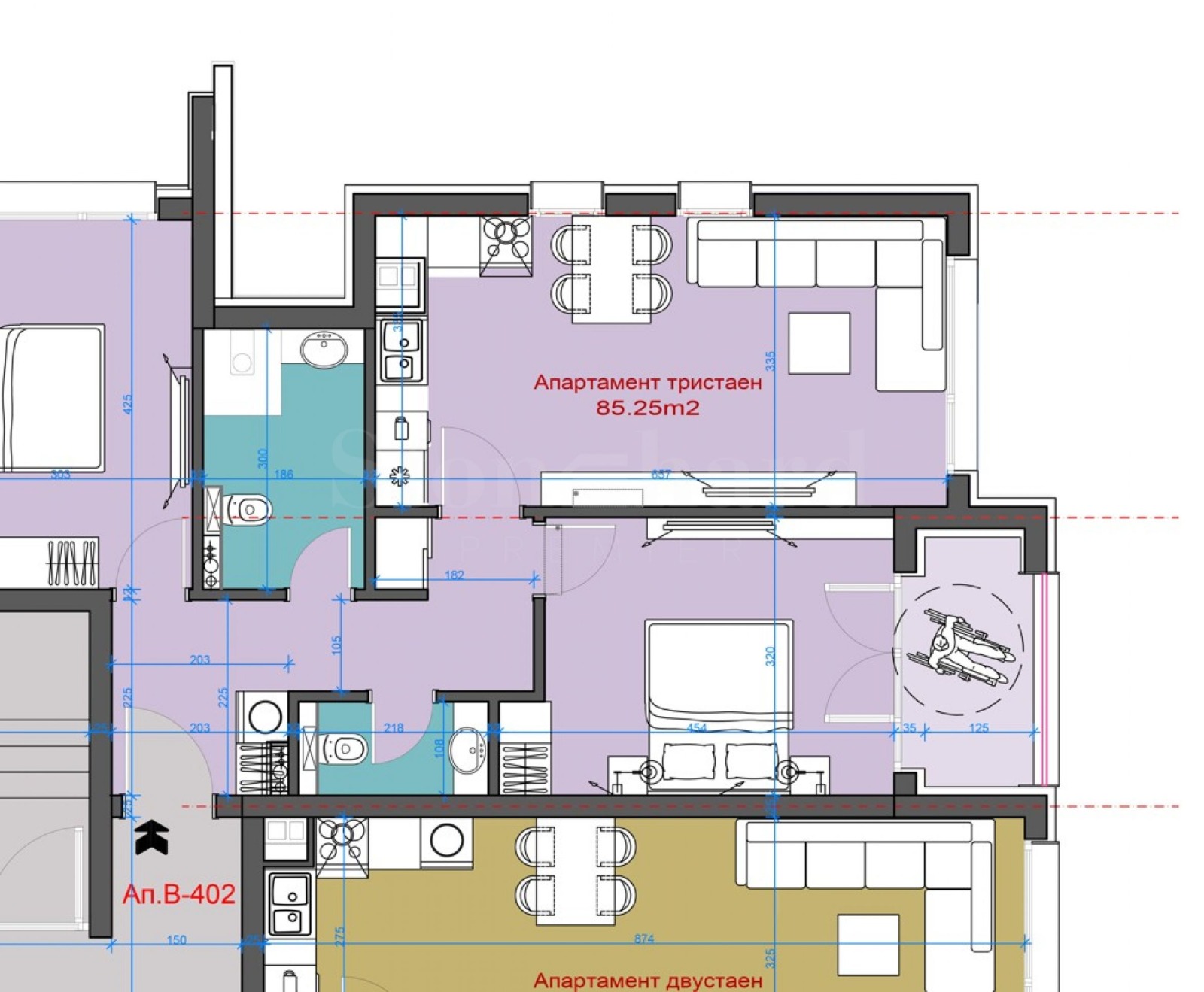 Продава 3-СТАЕН, гр. Банско, област Благоевград, снимка 3 - Апартаменти - 51593782