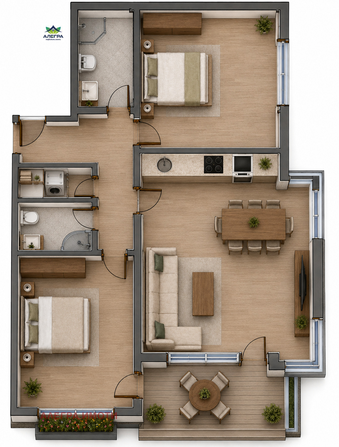 Продава 3-СТАЕН, гр. Пазарджик, Център, снимка 2 - Апартаменти - 55834859