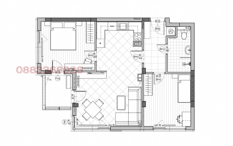 Продава 3-СТАЕН, гр. Монтана, Широк център, снимка 2 - Aпартаменти - 47708074