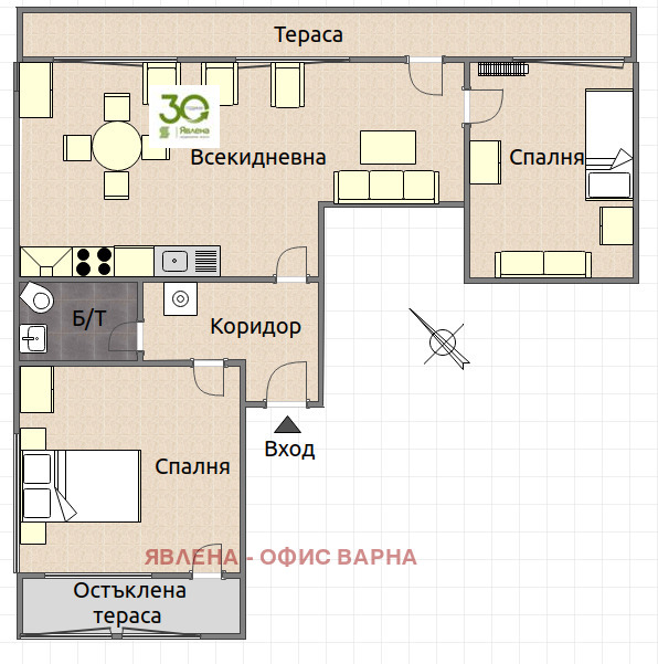 Продава 3-СТАЕН, гр. Варна, ВИНС-Червен площад, снимка 8 - Апартаменти - 53014432