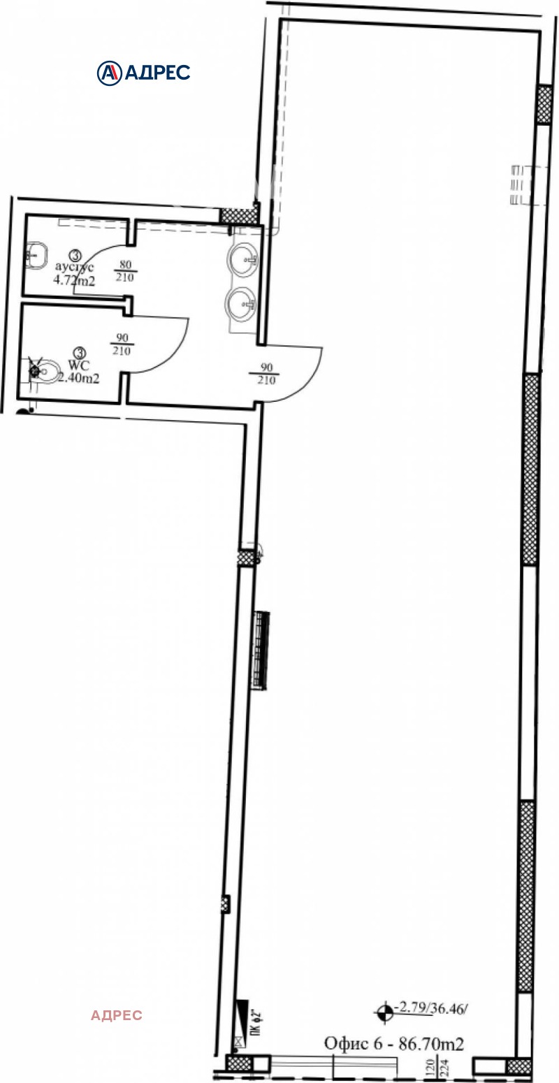 Na prodej  Kancelář Varna , Centar , 98 m2 | 38551981 - obraz [2]