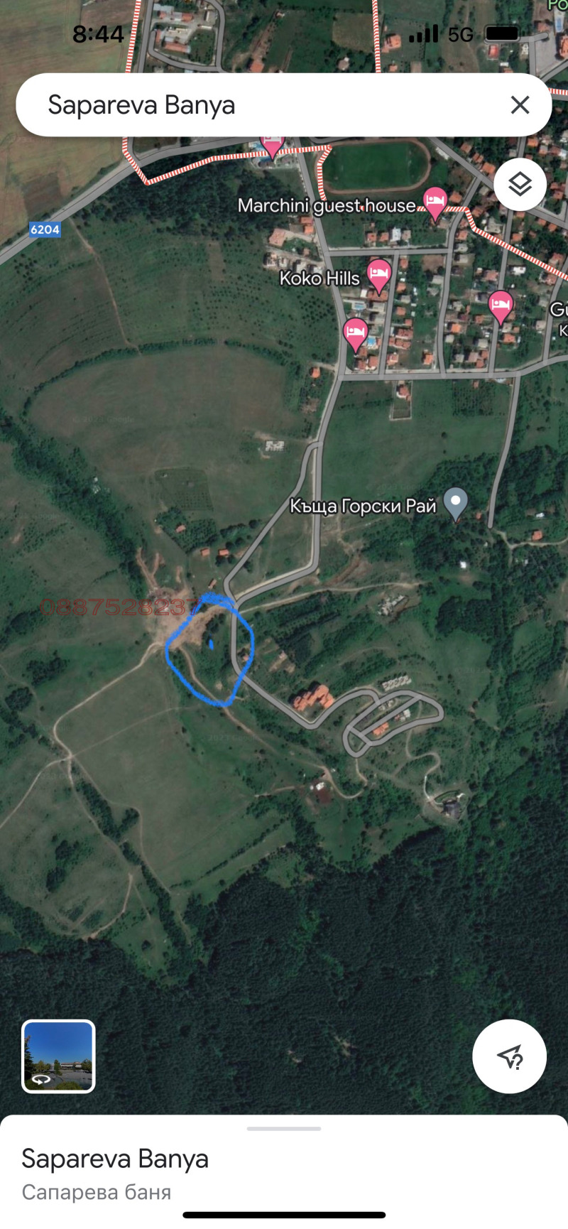 Продава ПАРЦЕЛ, гр. Сапарева баня, област Кюстендил