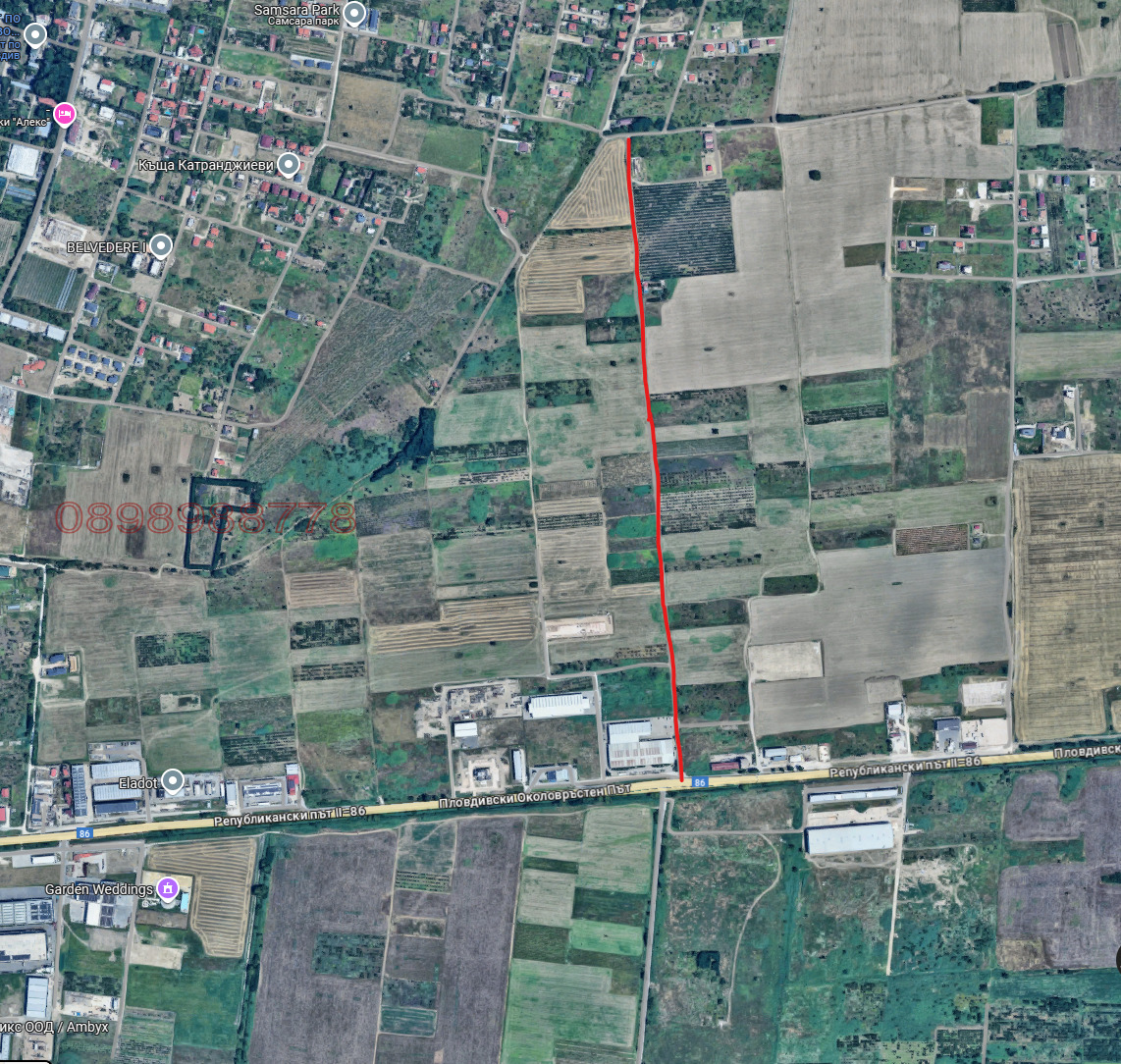 Продава ПАРЦЕЛ, гр. Пловдив, Беломорски, снимка 2 - Парцели - 54023990