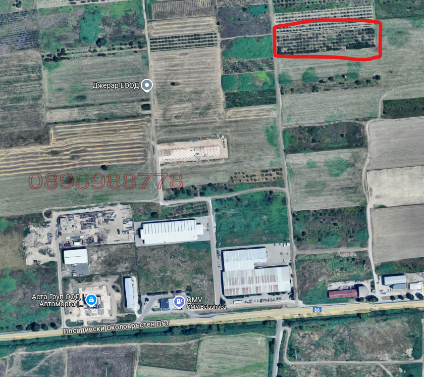 Продава ПАРЦЕЛ, гр. Пловдив, Беломорски