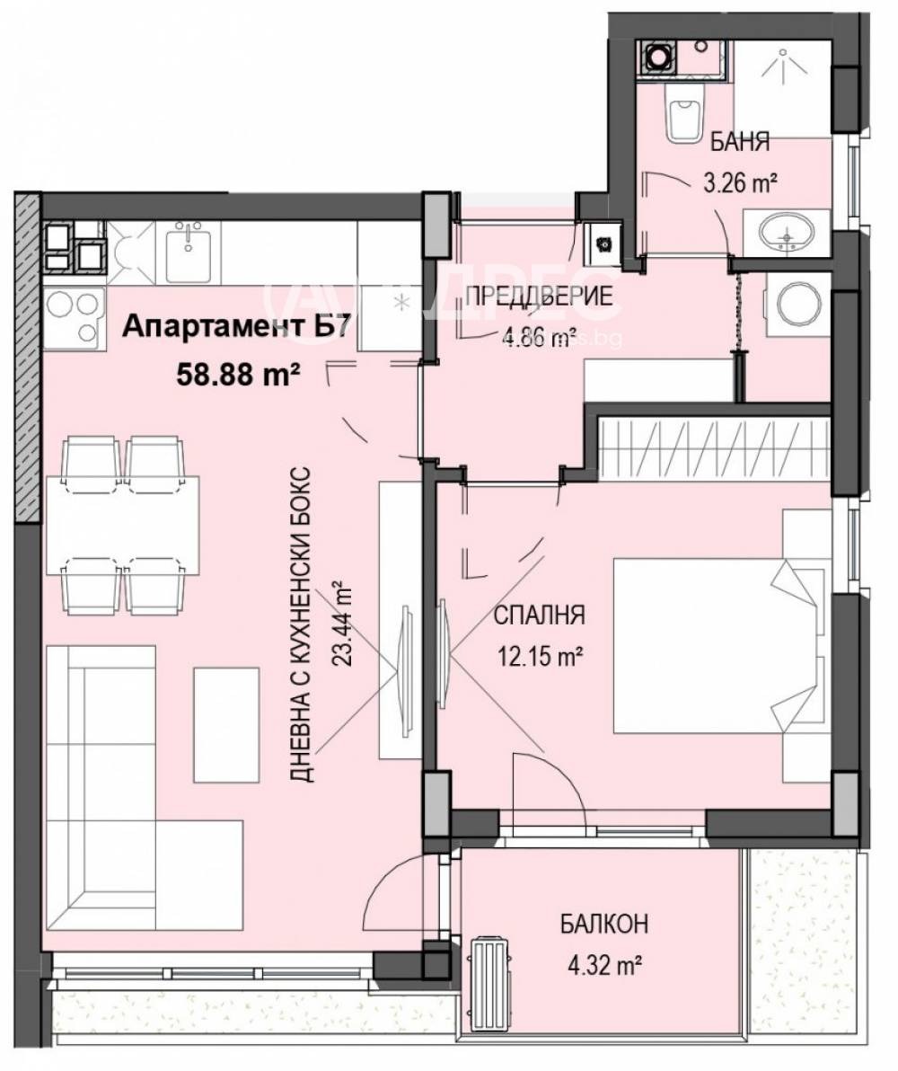 Продава 2-СТАЕН, гр. София, Кръстова вада, снимка 3 - Апартаменти - 55101780