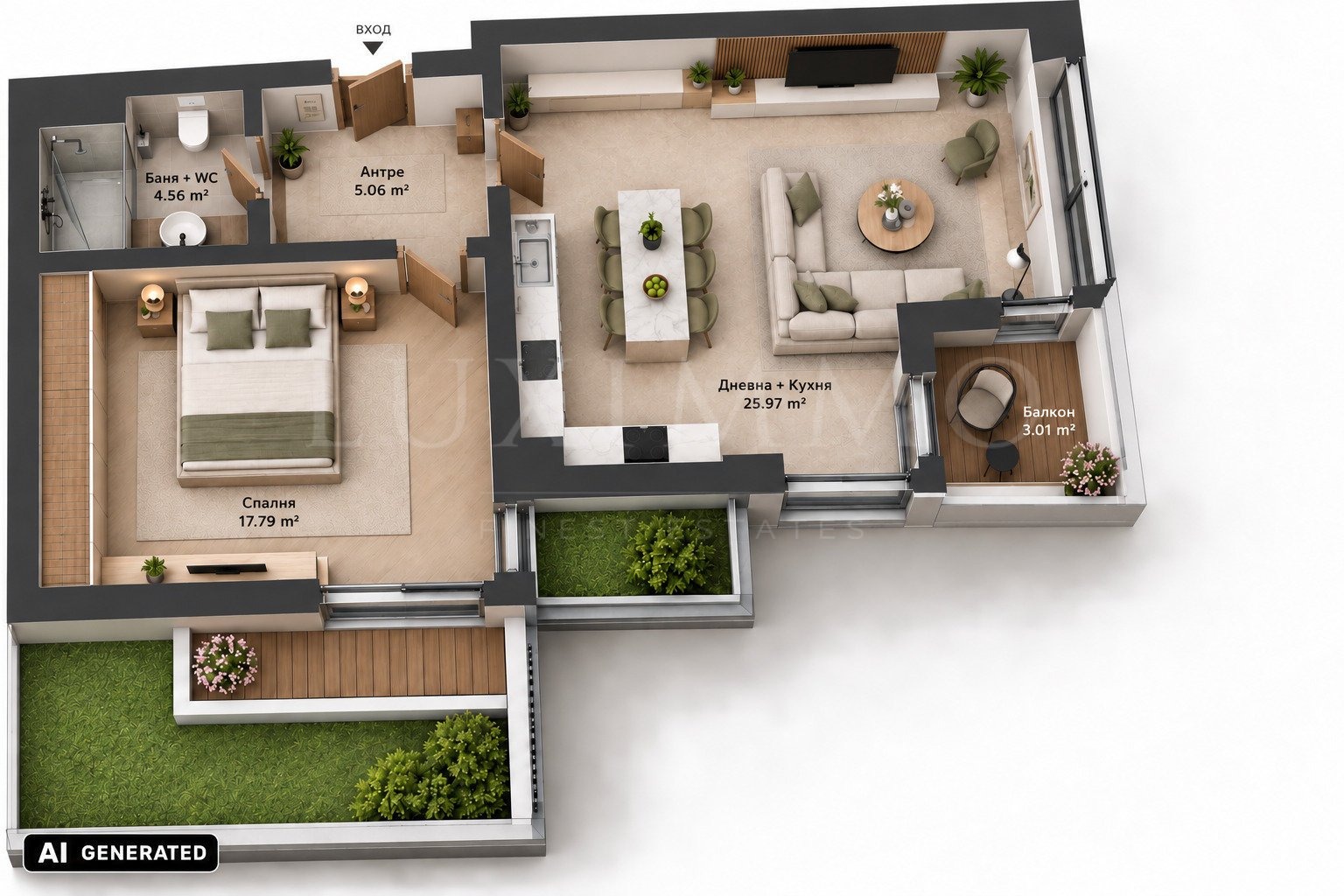 Продава 2-СТАЕН, гр. София, Кръстова вада, снимка 9 - Апартаменти - 55499606