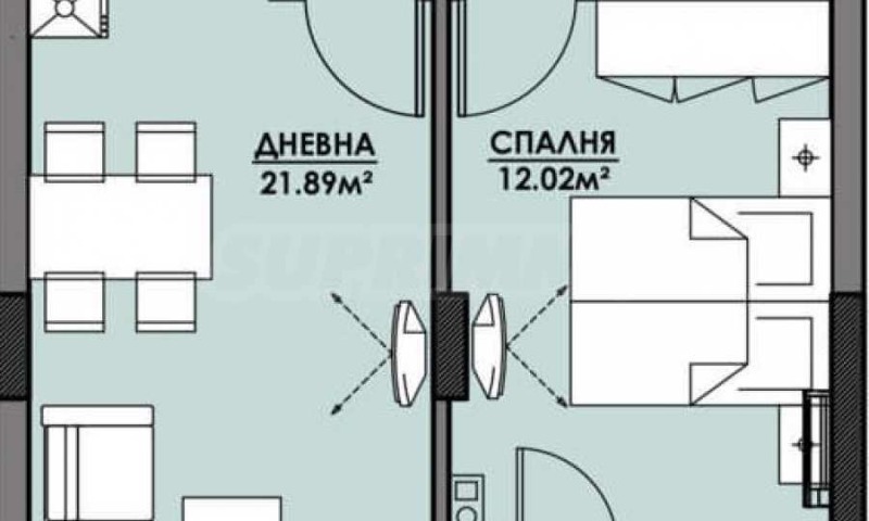 Продава 2-СТАЕН, гр. Бургас, Славейков, снимка 1 - Aпартаменти - 48157573