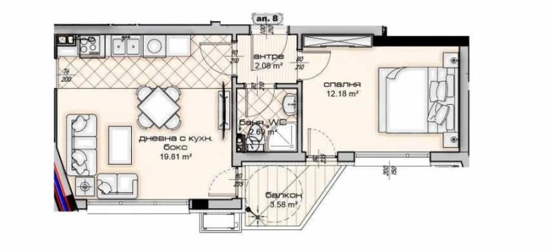 Продава 2-СТАЕН, гр. Варна, Владислав Варненчик 1, снимка 4 - Апартаменти - 53417305