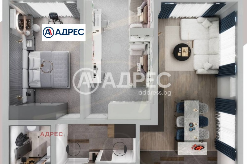Продаја  2 спаваће собе Варна , Вазраждане 1 , 113 м2 | 49753484 - слика [3]