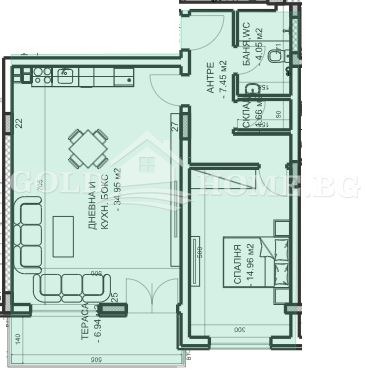 Продава 2-СТАЕН, гр. Пловдив, Младежки Хълм, снимка 3 - Aпартаменти - 48674665