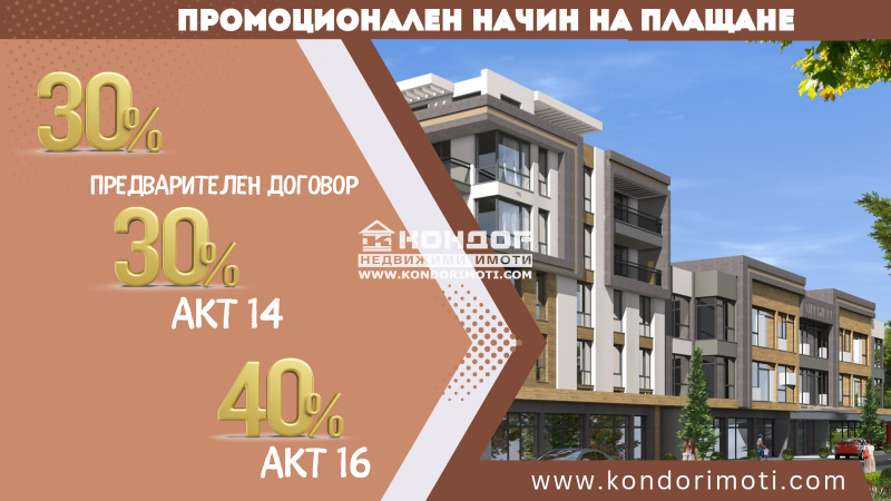 De vânzare  2 dormitoare Plovdiv , Mladejci Hâlm , 96 mp | 67790361