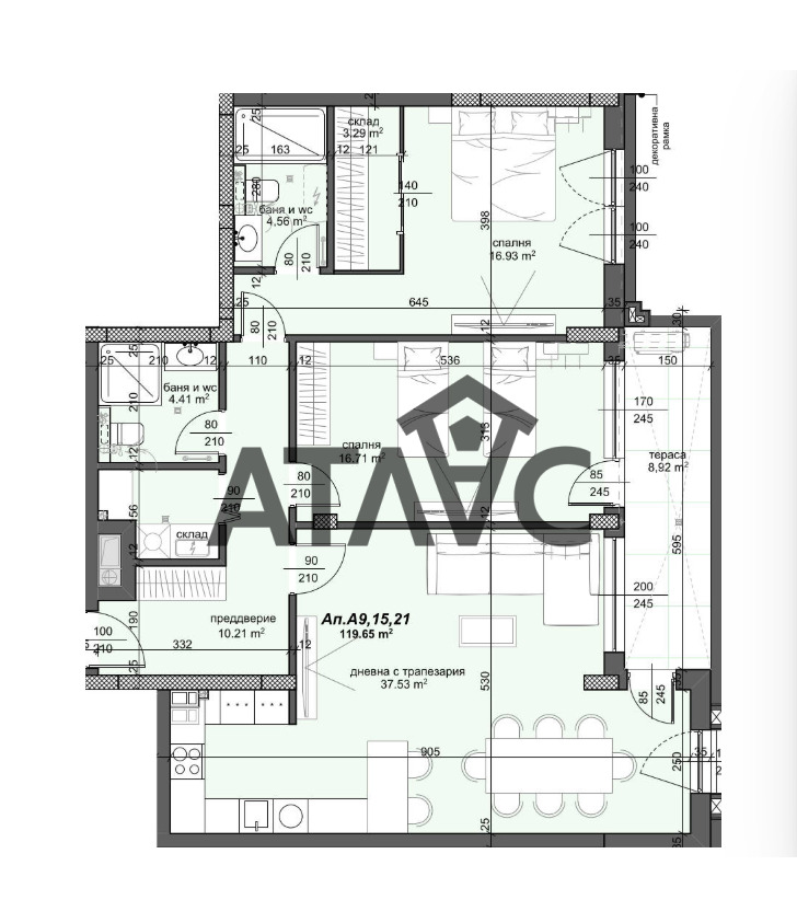Продава 3-СТАЕН, гр. Пловдив, Тракия, снимка 2 - Апартаменти - 52482409