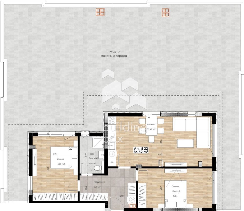 Продава 3-СТАЕН, гр. Пловдив, Остромила, снимка 5 - Апартаменти - 55188424