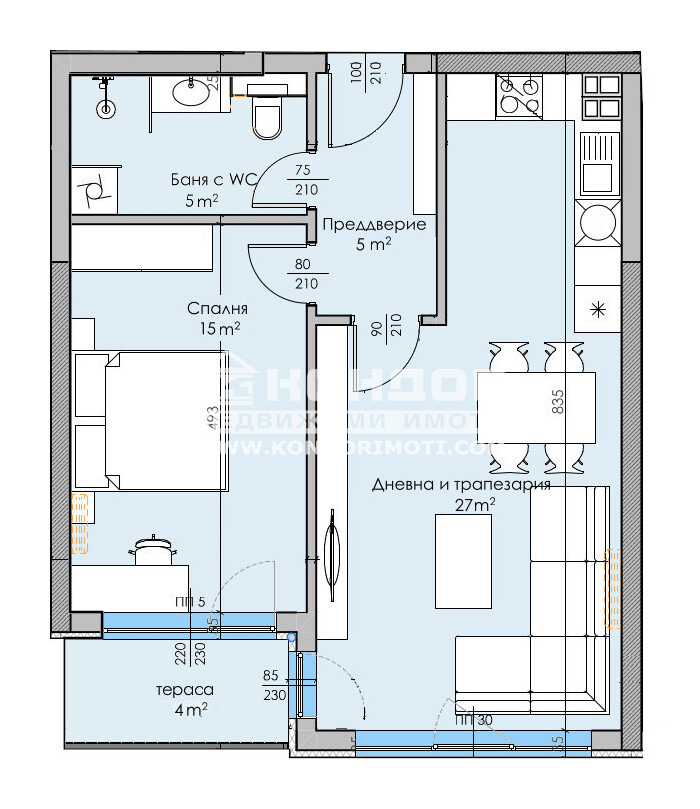 Продава  2-стаен град Пловдив , Кършияка , 78 кв.м | 77172010 - изображение [4]