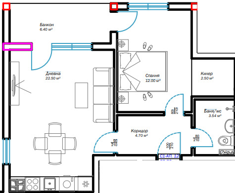 In vendita  1 camera da letto Varna , Vazragdane 3 , 77 mq | 11187377 - Immagine [2]