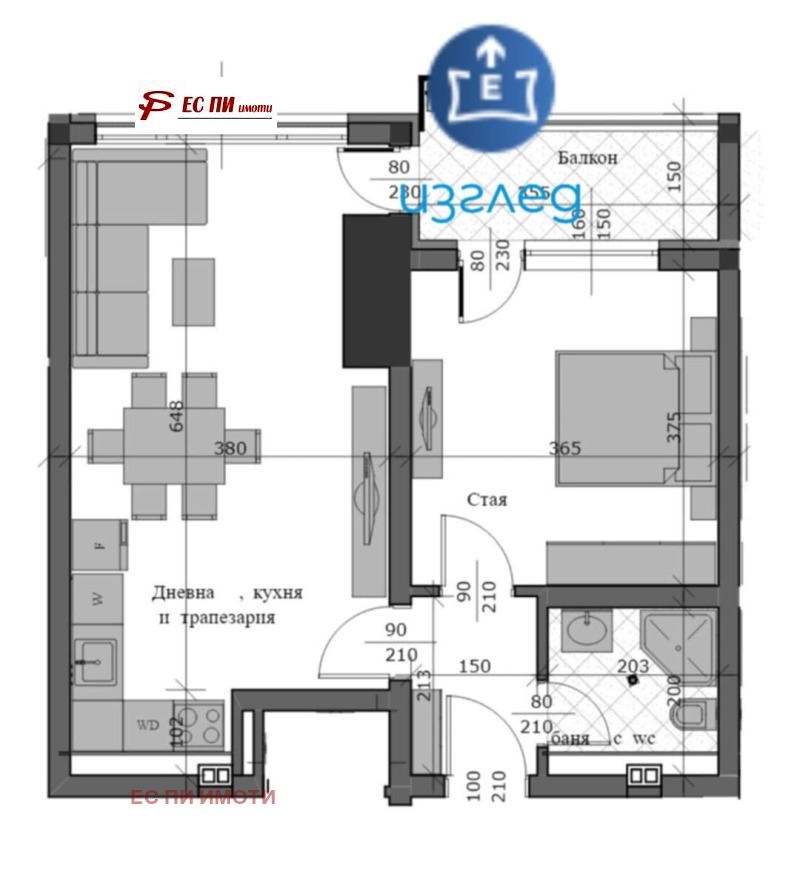 En venta  1 dormitorio Ruse , Tsentar , 85 metros cuadrados | 93544156 - imagen [2]