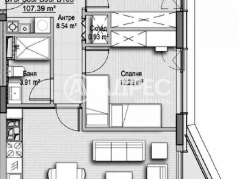 Продава 3-СТАЕН, гр. София, Хладилника, снимка 1 - Aпартаменти - 48187887