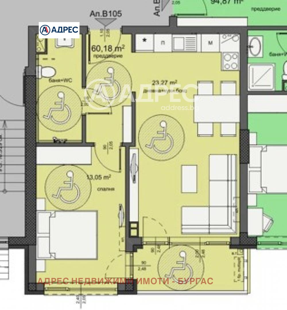 Продава 2-СТАЕН, гр. Бургас, Изгрев, снимка 4 - Апартаменти - 53783527
