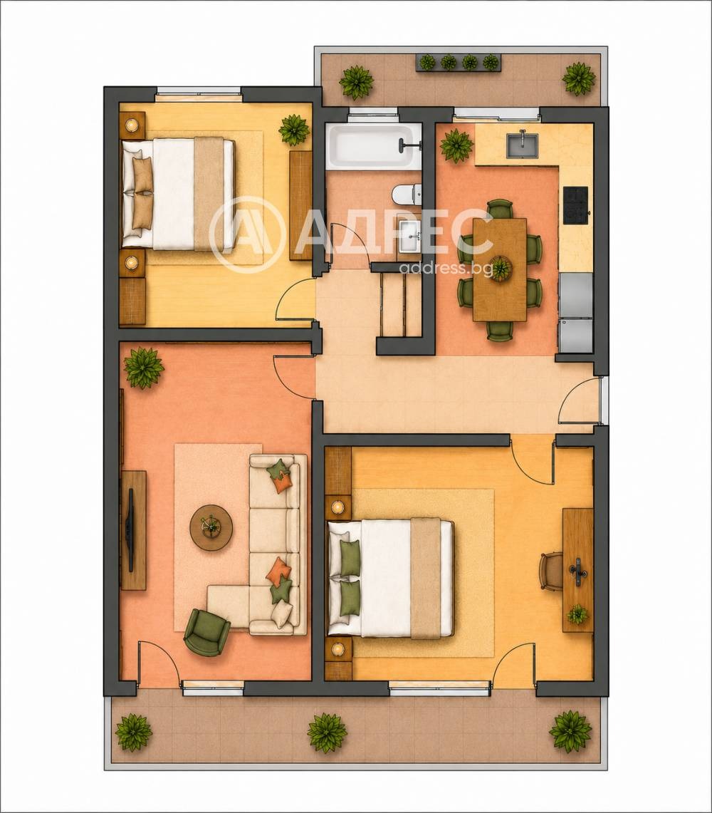 Продава 3-СТАЕН, гр. София, Лозенец, снимка 3 - Апартаменти - 55574923