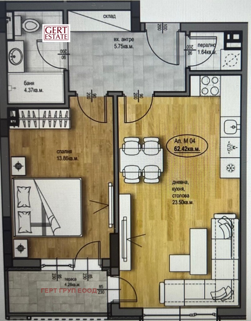 Продава 2-СТАЕН, гр. Пловдив, Христо Смирненски, снимка 3 - Апартаменти - 38825158
