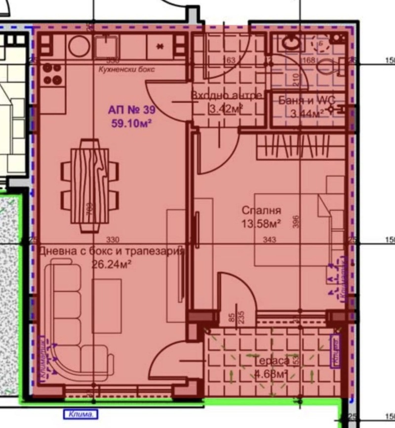 Eladó  1 hálószoba Stara Zagora , Zseleznik - centar , 78 négyzetméter | 52116908 - kép [7]