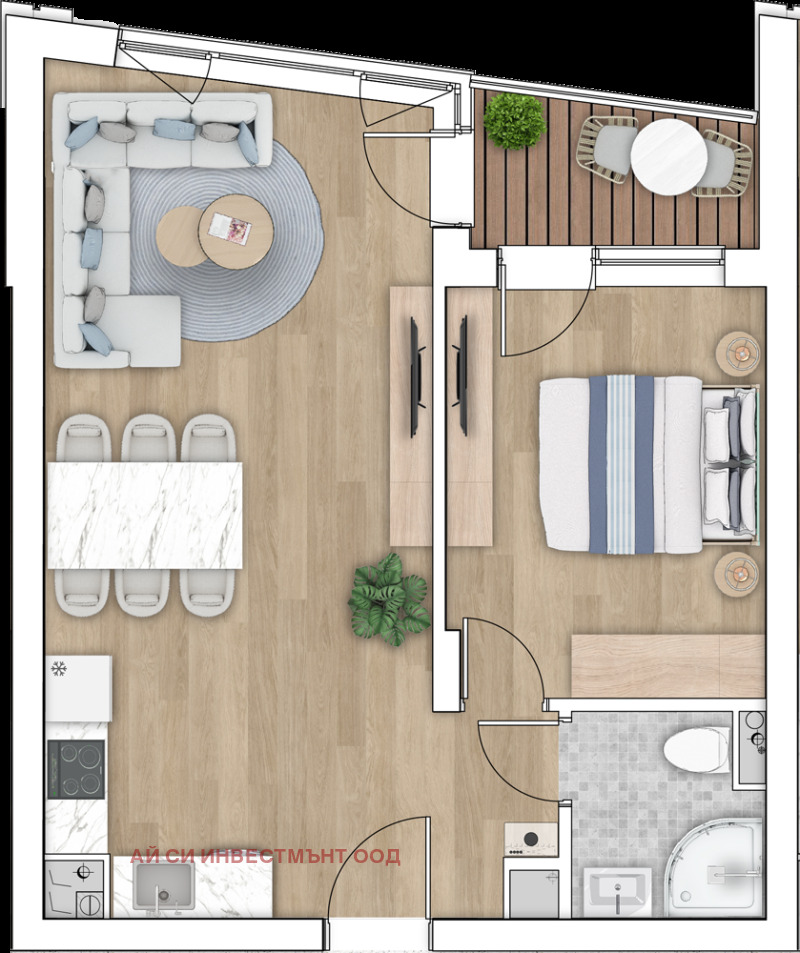 Till salu  1 sovrum Sofia , Krastova vada , 69 kvm | 59842753 - bild [3]
