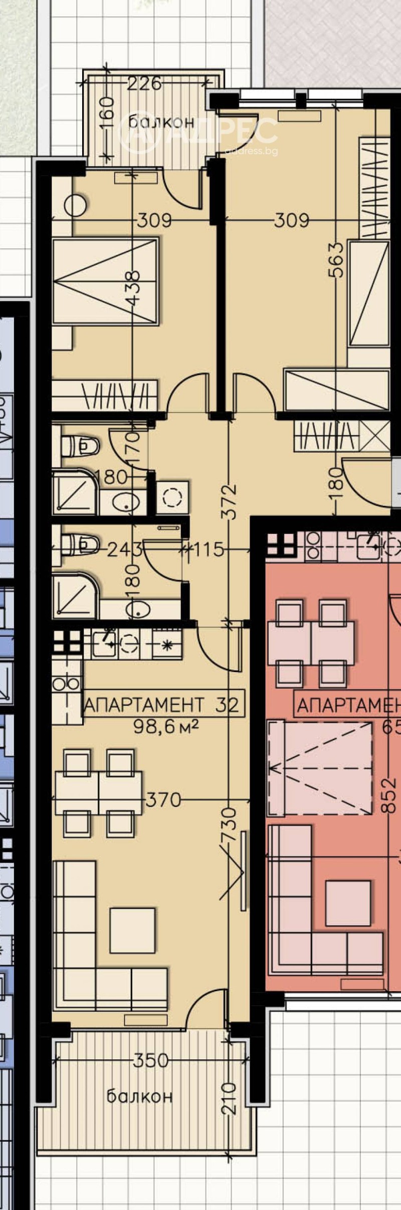 Προς πώληση  2 υπνοδωμάτια Σοφηια , Μαναστηρσκη ληβαδη , 117 τ.μ | 22975036 - εικόνα [5]