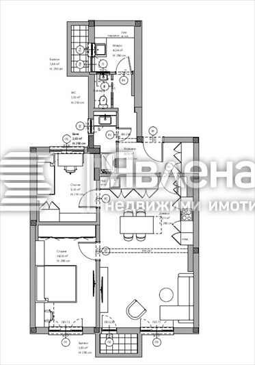 Продава 3-СТАЕН, гр. София, Оборище, снимка 16 - Апартаменти - 54034907