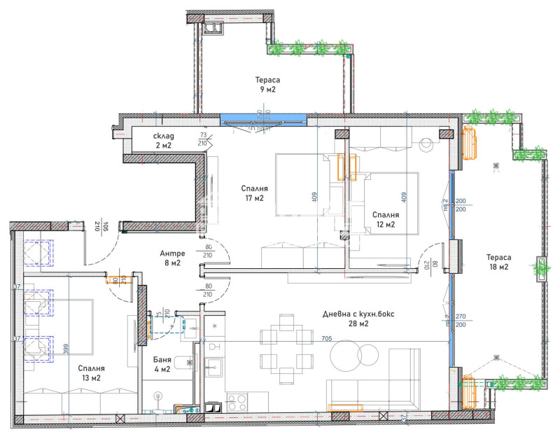 Продава МНОГОСТАЕН, гр. Пловдив, Кючук Париж, снимка 3 - Апартаменти - 53562187