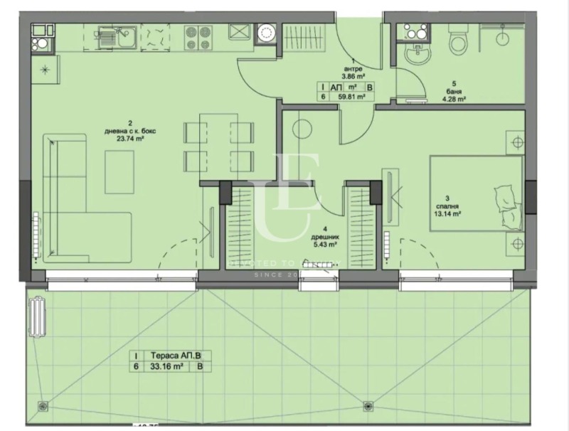 Продава  2-стаен град София , Кръстова вада , 73 кв.м | 84704035 - изображение [4]