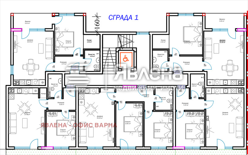 Продается  1 спальня Варна , м-т Пчелина , 60 кв.м | 73872641 - изображение [2]