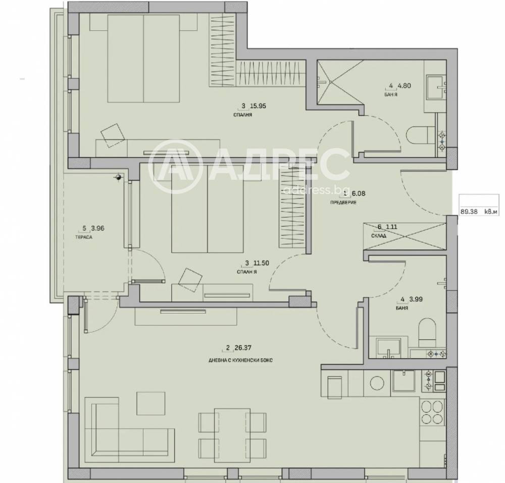 Продава 3-СТАЕН, гр. София, Малинова долина, снимка 7 - Апартаменти - 56514988
