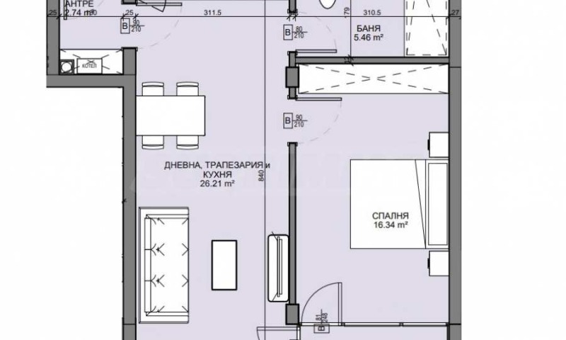 Til salg  1 soveværelse region Sofia , k.k. Borovets , 75 kvm | 28668164 - billede [3]