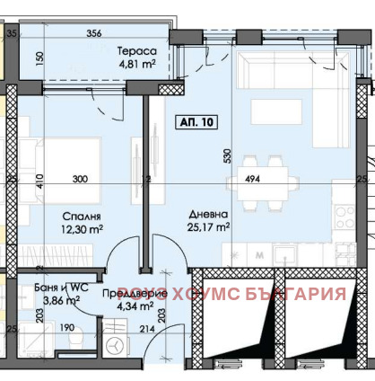 Eladó  1 hálószoba Plovdiv , Trakija , 72 négyzetméter | 43320584 - kép [7]