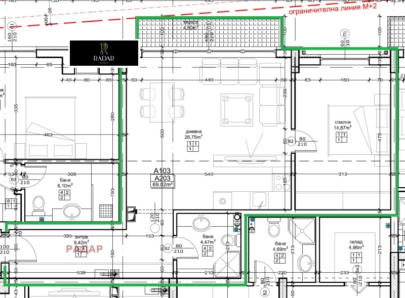 À vendre  1 chambre Sofia , Malinova dolina , 82 m² | 86716878 - image [3]