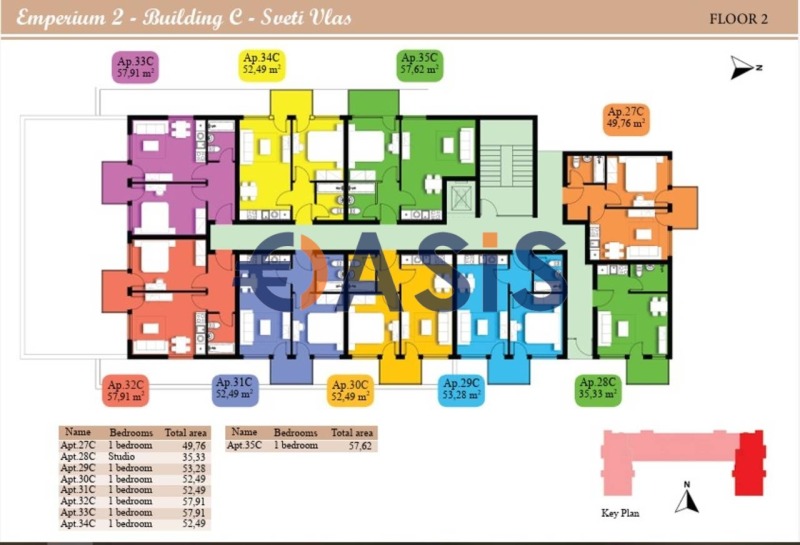 Продава 2-СТАЕН, гр. Свети Влас, област Бургас, снимка 12 - Апартаменти - 52579598