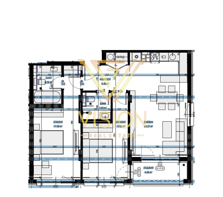 Продава 3-СТАЕН, гр. София, Кръстова вада, снимка 2 - Aпартаменти - 46806271