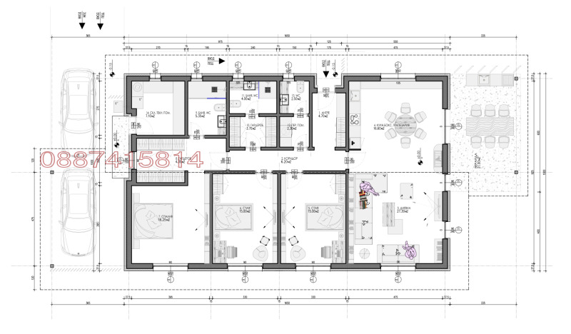 Продава КЪЩА, с. Храбрино, област Пловдив, снимка 3 - Къщи - 48187950