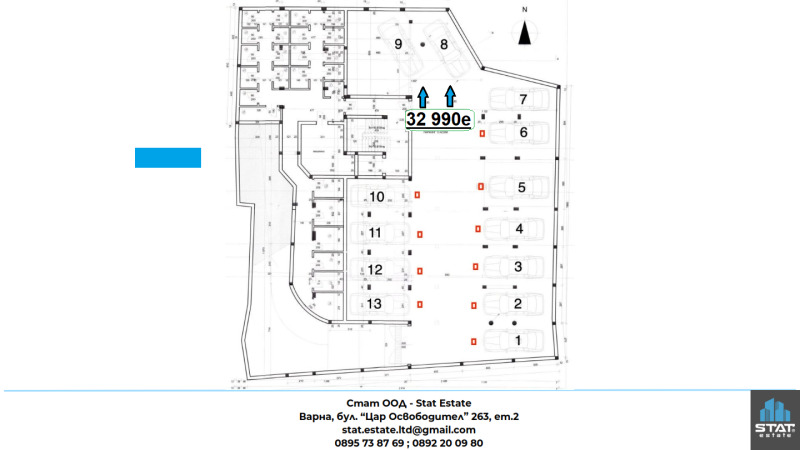 Продава ГАРАЖ, ПАРКОМЯСТО, гр. Варна, Погреби, снимка 2 - Гаражи и паркоместа - 52193414