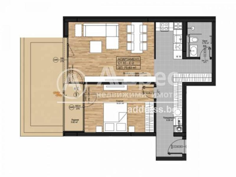 Na prodej  1 ložnice Sofia , Bojana , 95 m2 | 13355076 - obraz [4]