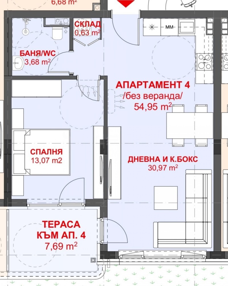 Продава 2-СТАЕН, гр. Черноморец, област Бургас, снимка 2 - Апартаменти - 53107558